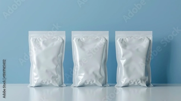 Obraz Snack Packaging Pouch Mockup Glossy Finish