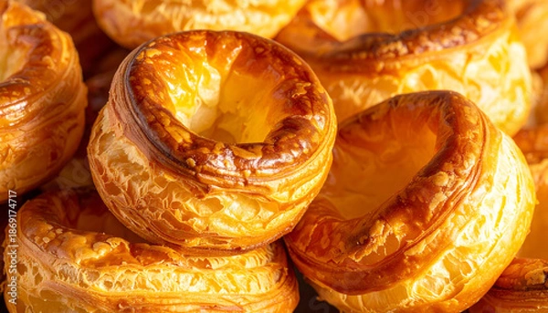 Obraz Yorkshire Pudding Golden Crispy Close Up  