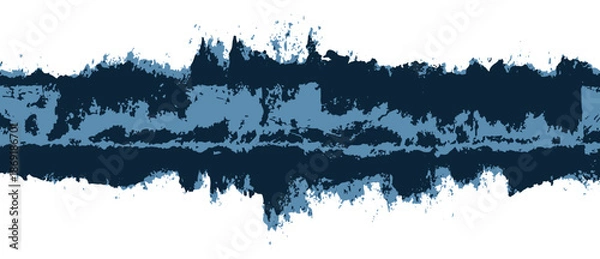 Obraz Blue Grunge Paint Stroke Background