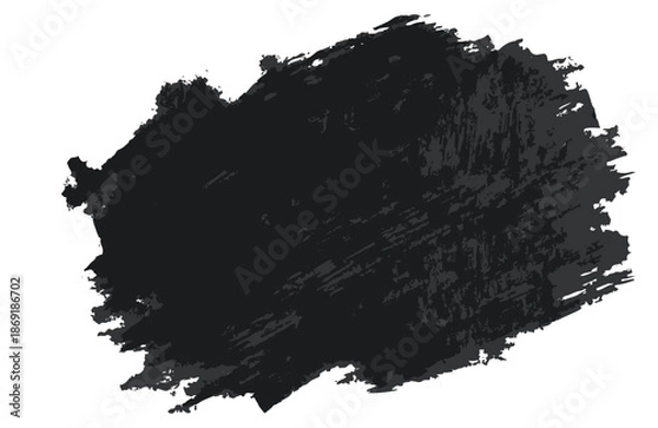 Obraz Black Grunge Brush Stroke Texture
