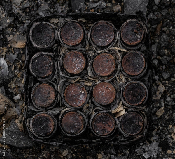 Obraz Feuerwerksabfall am Neujahrstag