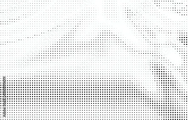 Fototapeta Wavy gradient halftone dots pattern texture background
