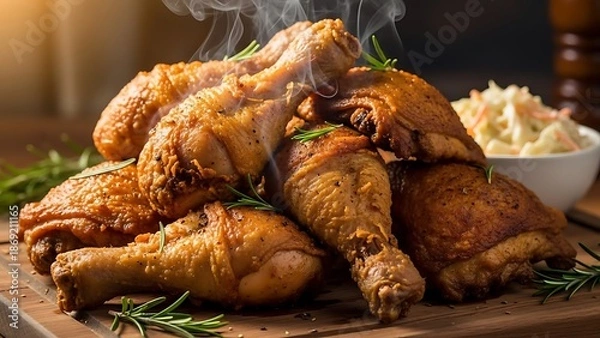 Obraz whole roasted chicken