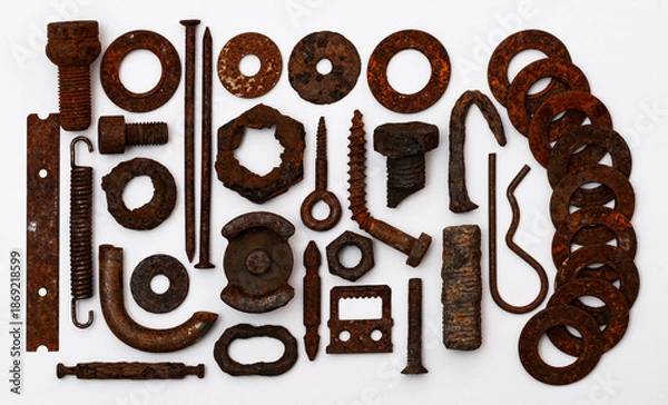 Obraz Rostige Bauteile
