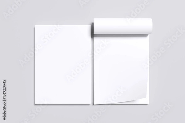 Fototapeta Realistic NoteBook Mockup Blank