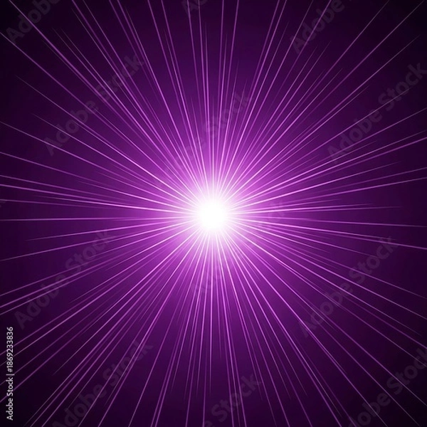 Obraz Bright Purple Starburst Explosion Light Rays