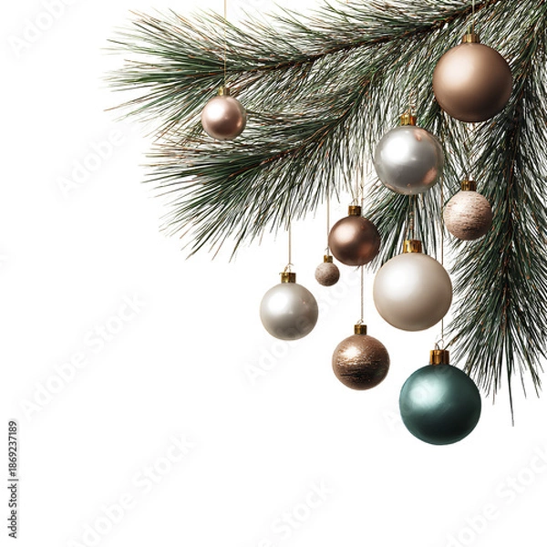 Obraz christmas tree with balls