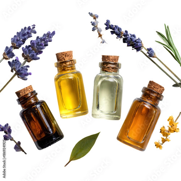 Obraz essential oil with lavender