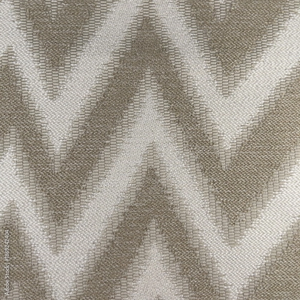 Obraz Fabric Pattern Decorative Closeup Neutral. Textile Background Flat Beige Brown