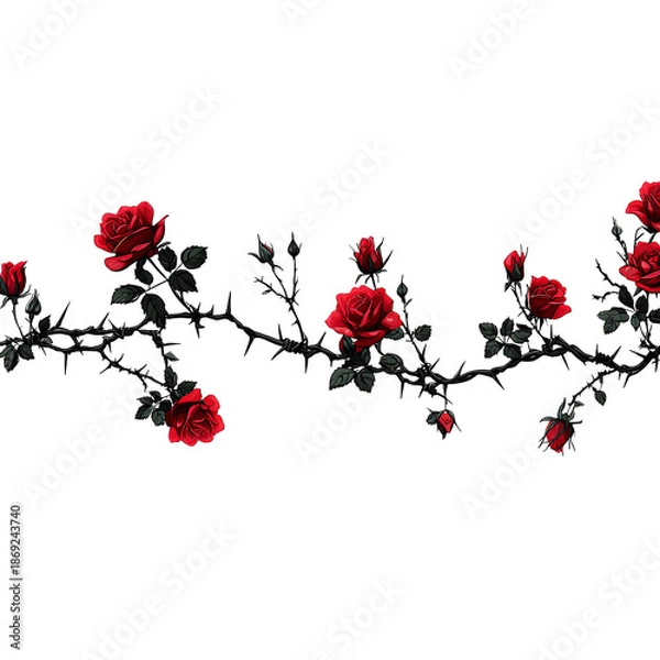 Obraz background with flowers and birds