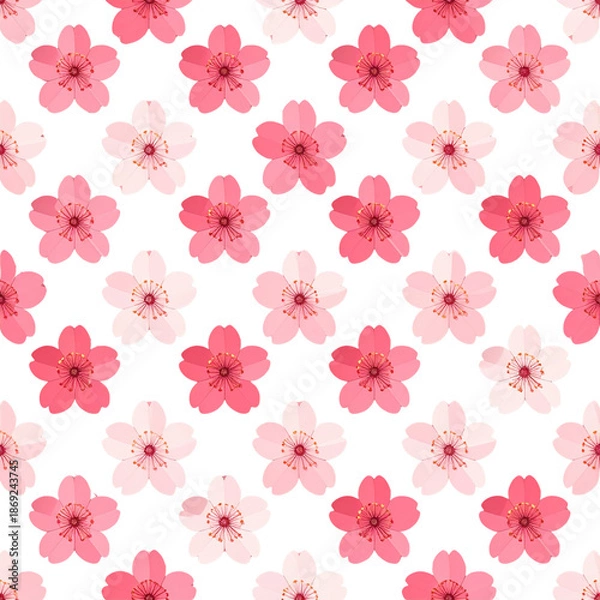 Obraz 꽃_하늘배경_꽃잎흩날림