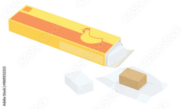 Obraz 固形コンソメの箱と中身