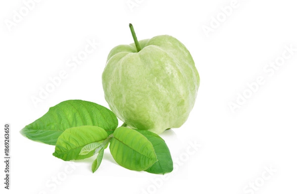 Obraz Guava fruit isolated on white background.