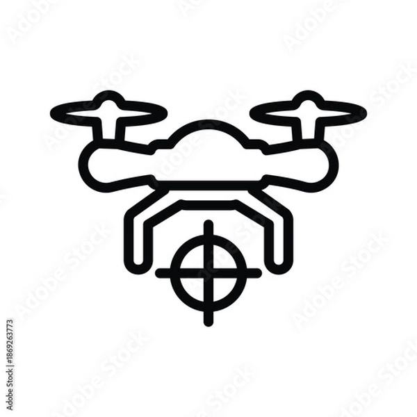 Obraz Drone target icon