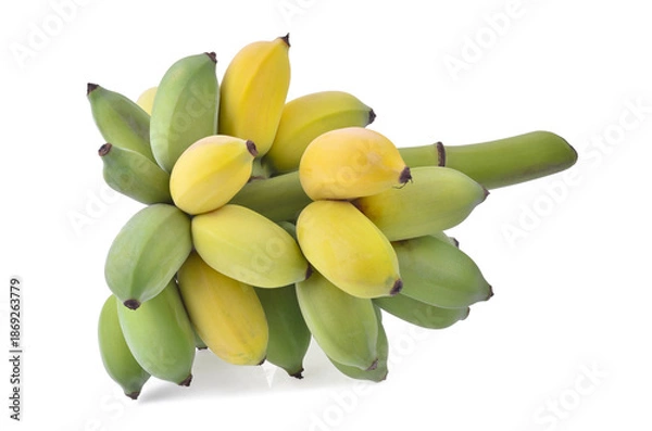 Obraz bananas isolated on white background