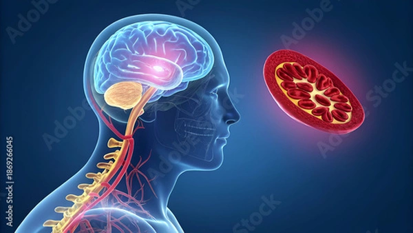 Fototapeta brain hemorrhage