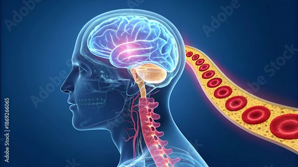 Fototapeta brain hemorrhage