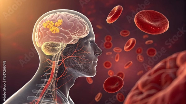 Fototapeta brain hemorrhage