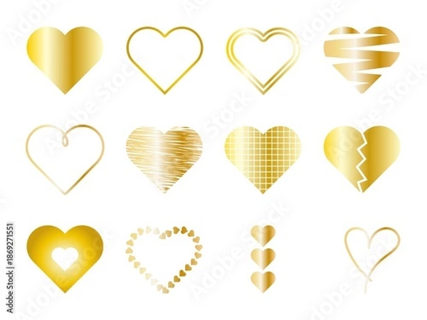 Obraz いろいろハートセット9