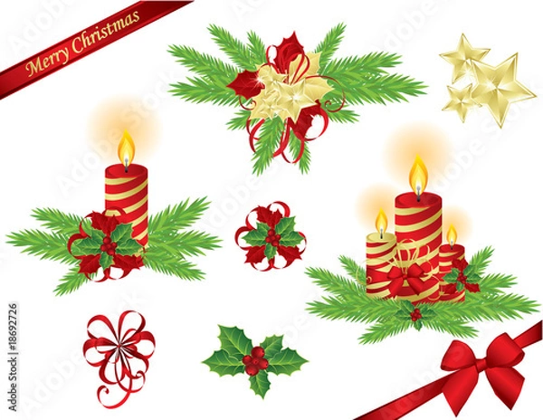 Obraz Christmas design elements