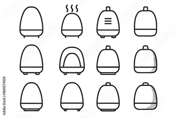 Obraz Icon vent underside ceramic vector diffuser crest surface shading traction highlight mist