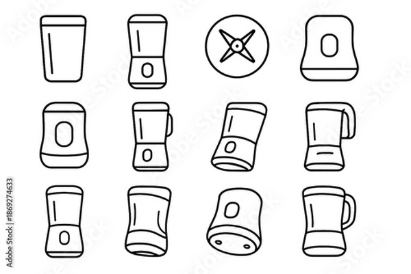 Obraz Base blender underside tilt patch vector shading band cordless icon jar