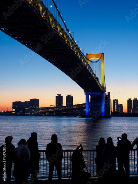 Obraz レインボーブリッジ　初日の出