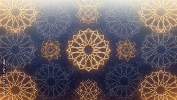 Fototapeta Gold Islamic Pattern Background