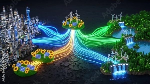 Obraz abstract fractal background