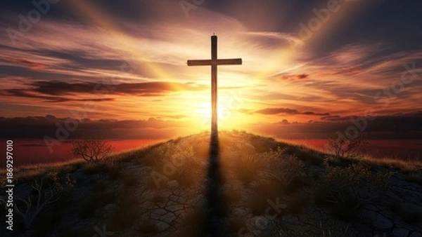 Obraz cross in the sky