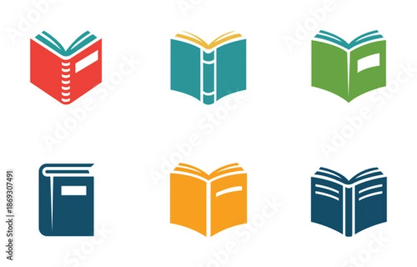 Obraz Book and Education Vector Icon Set