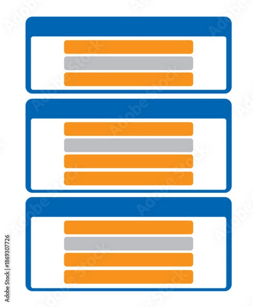 Obraz Internal Operations Workflow Diagram Flat Vector