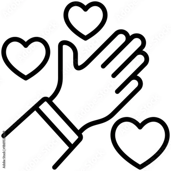 Obraz Compassion Icon