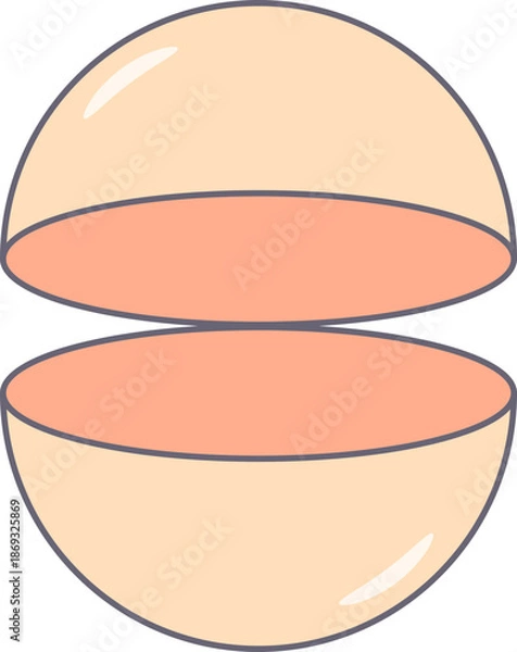 Obraz 장난감-캡슐-가챠 캡슐-장난감 캡슐-토이캡슐-캡슐토이-캡슐 뽑기-열려있는-열린-위아래로 분리된 모습