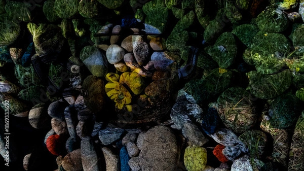 Obraz old cave in the forest