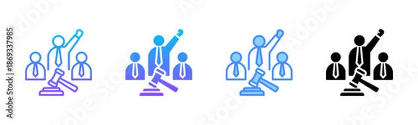 Obraz Representation Multi Style Icon Set