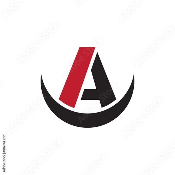 Fototapeta A initial letter logo