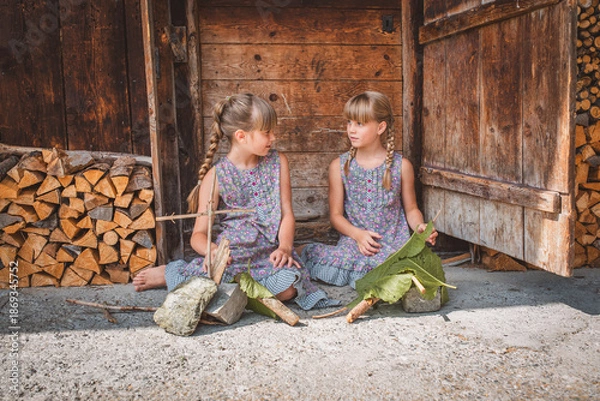Obraz Kinder / Geschwister / Mädchen
