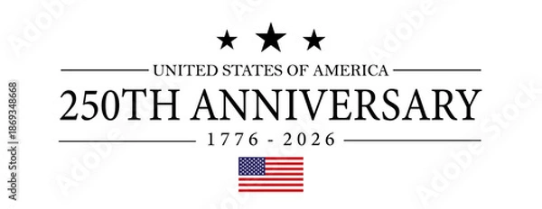 Fototapeta 250 years anniversary USA