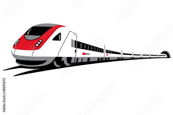 Obraz przechylany pociąg