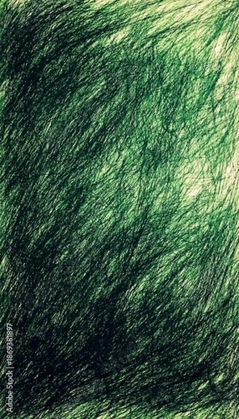 Obraz Artistic expression through layered green lines.