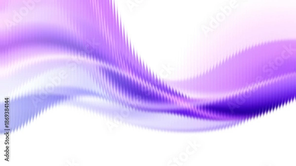 Obraz Vibrant purple wave pattern on white background for design
