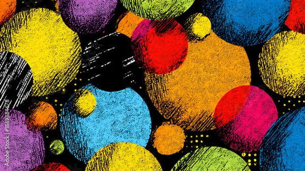 Obraz Vibrant circular pattern