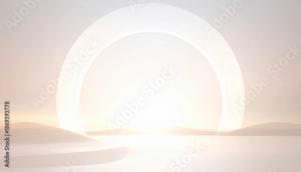 Obraz Minimal Abstract Background with Soft Central Glow,AI generated