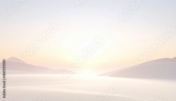 Obraz Minimal Abstract Background with Soft Central Glow,AI generated