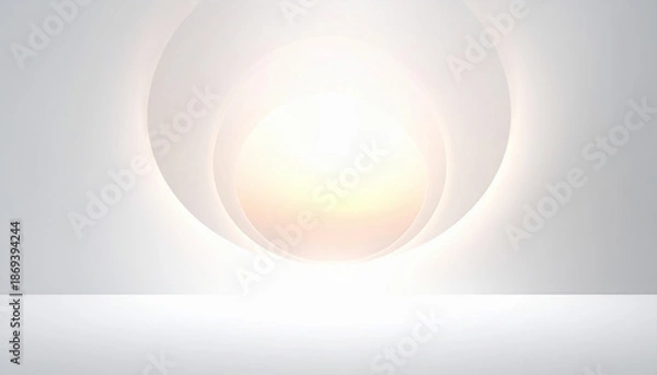 Obraz Minimal Abstract Background with Soft Central Glow,AI generated