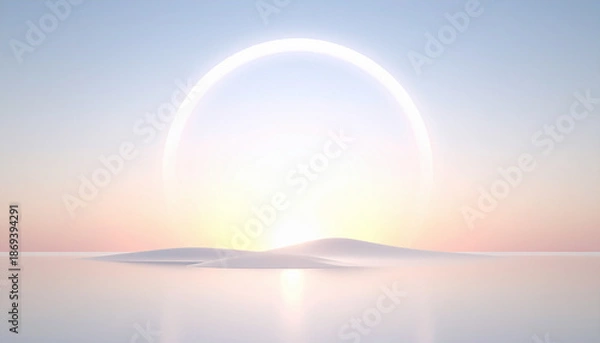 Obraz Minimal Abstract Background with Soft Central Glow,AI generated