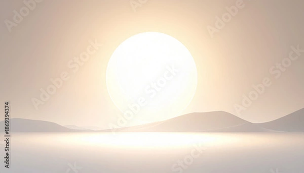 Obraz Minimal Abstract Background with Soft Central Glow,AI generated