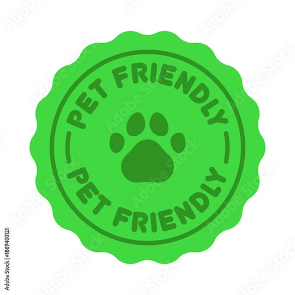 Obraz Vector Pet Friendly Badge Label