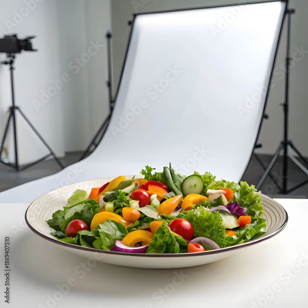 Obraz delicious salad in studio